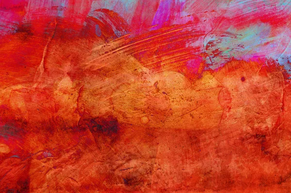 Peinture abstraite grunge - faite à la main pour papier peint coloré — Photo