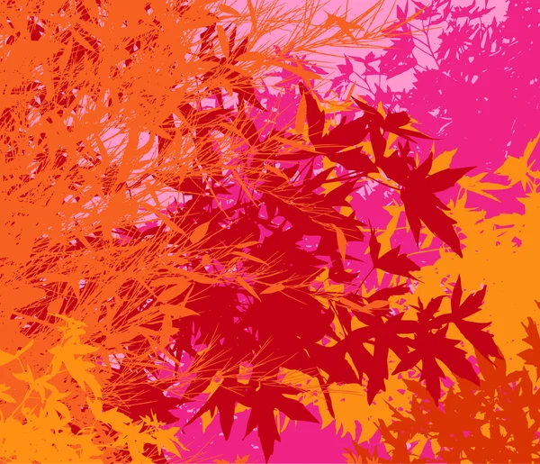 Färgstarka landskap av lövverk pop illustration — Stockfoto