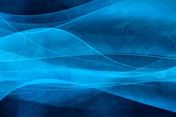 Абстрактный синий фон, волна, вуаль и текстура жилета - создаются компьютером — стоковое фото