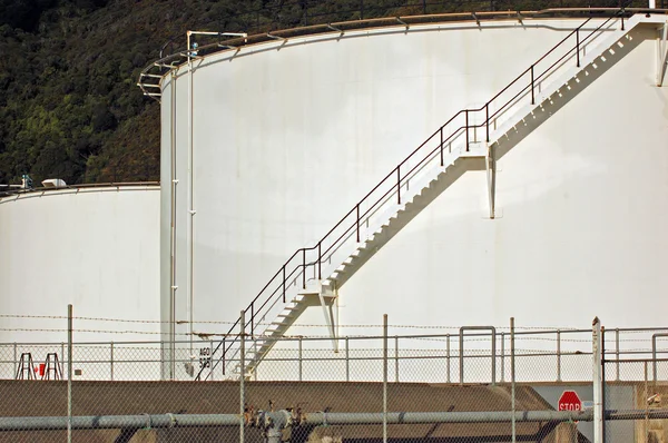 stock image Chemical Storage tanks at Seaview