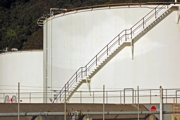 Seaview, kimyasal depolama tankları Telifsiz Stok Fotoğraflar