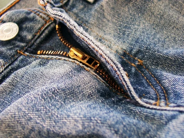 Jeans Fermuarı — Stok fotoğraf
