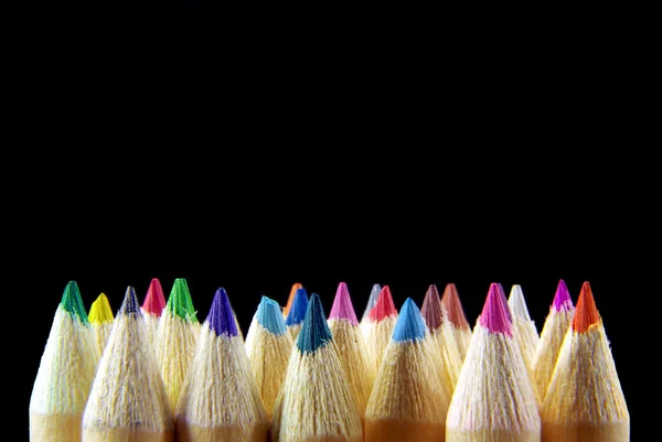 Pencils aligned — Stock Photo, Image