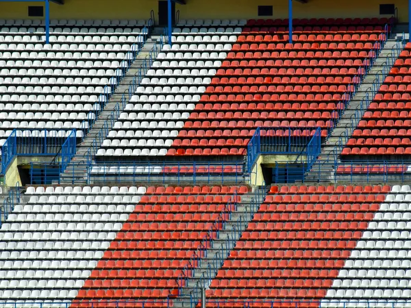 stock image The bench of the stadium