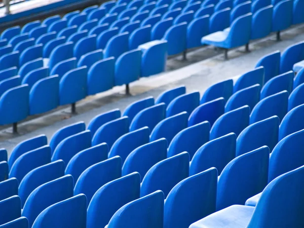 Stock image Blue chairs of the stadium