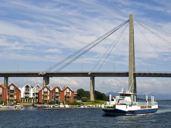 Stavanger miasto most nad lysefjord — Zdjęcie stockowe