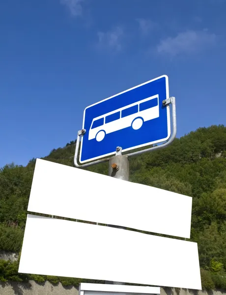 Пустий автобус знаки — стокове фото