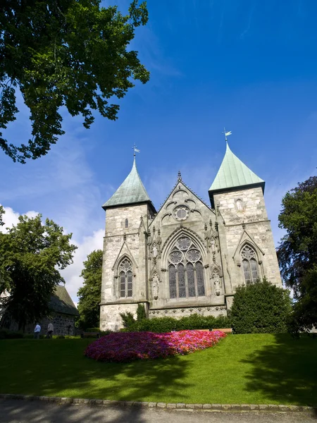 Catedral Gótica de Stavanger — Fotografia de Stock