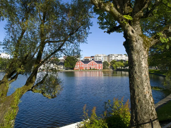Breiavatnet, o principal lago Stavanger — Fotografia de Stock