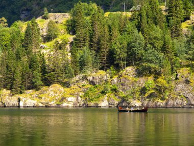 Viking Rowboat clipart