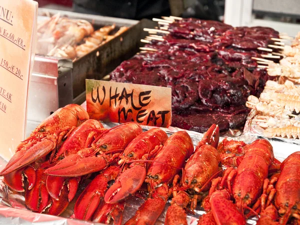 Makanan laut dijual. — Stok Foto
