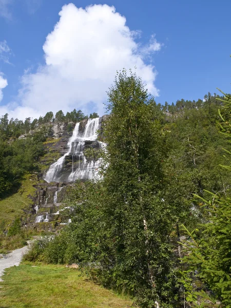 Stalheimskleiva, wodospad, Norwegia — Zdjęcie stockowe