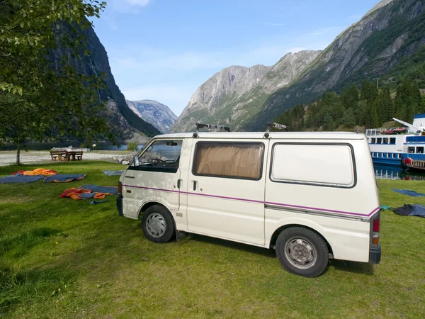 Camping in the fjords — Stock Photo, Image