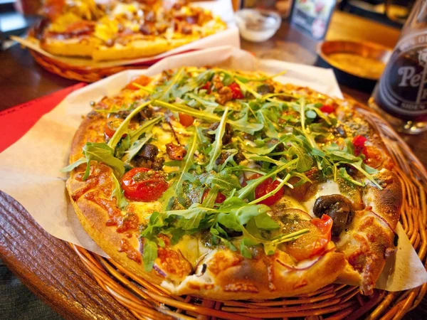 Warzywko pizza — Zdjęcie stockowe
