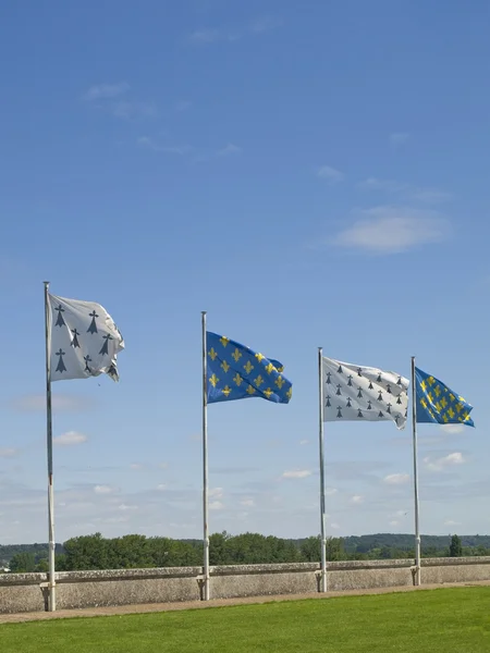 Ortaçağ bayrakları — Stok fotoğraf