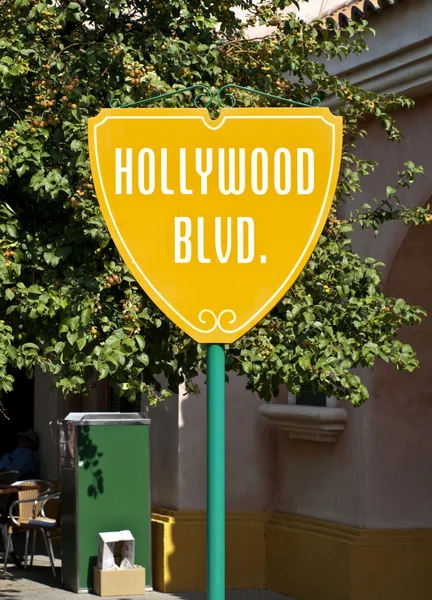 Hollywood boulevard σημάδι — Φωτογραφία Αρχείου