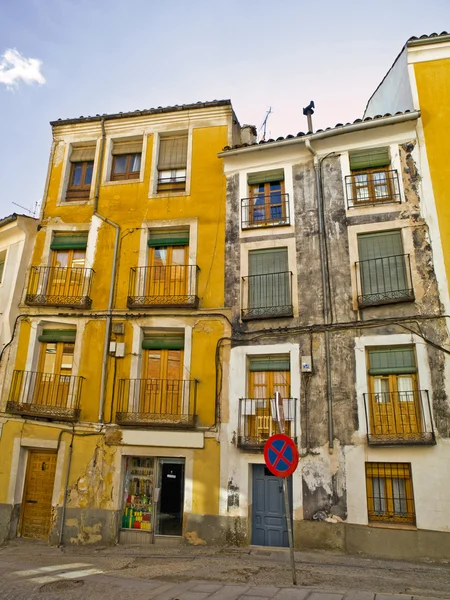 Πολύχρωμα αρχιτεκτονική Cuenca — Φωτογραφία Αρχείου