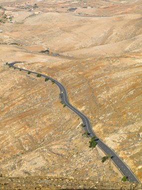 Fuerteventura ıssız yolların