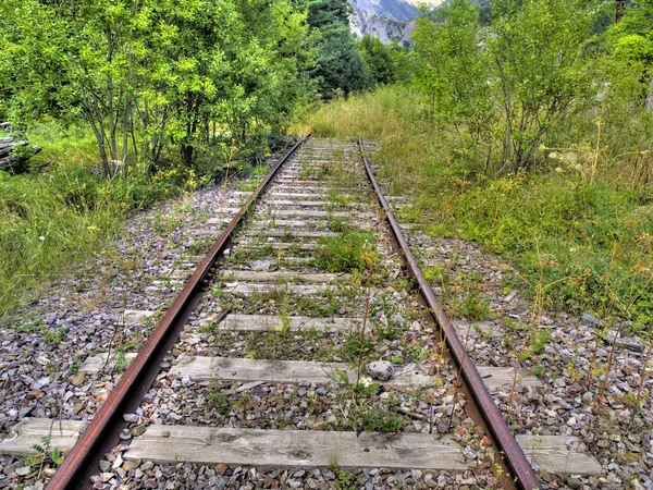 Övergivna järnvägen — Stockfoto