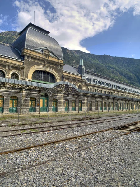 Canfranc 铁路站 — 图库照片