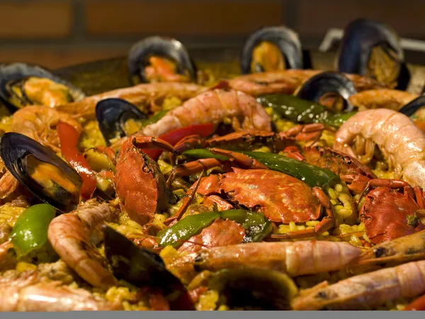 Spanish paella — Stock Photo, Image