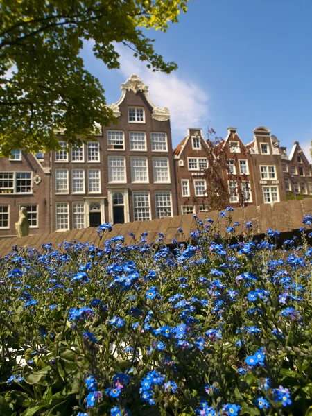 Begijnhof gericht in amsterdam — Stockfoto