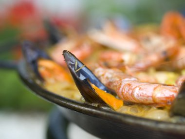 Cooking Spanish Paella clipart