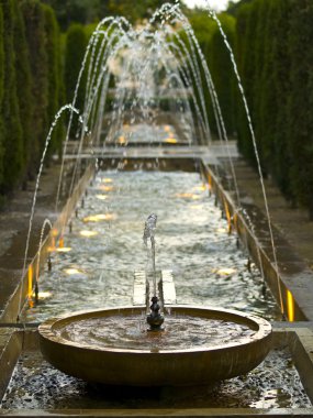 Pond Fountain in the Mallorca Cathedral clipart