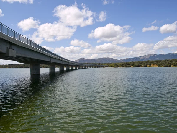 stock image Bridge over Valmayor Reservoir