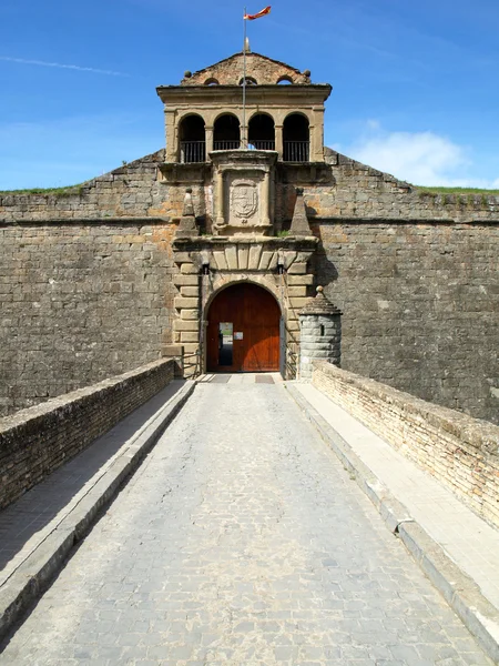 Eingang der ciudadela jaca — Stockfoto