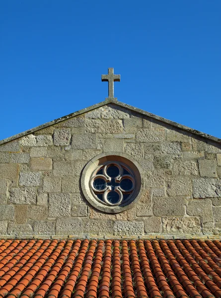 Detail of the Baiona Church — Stock Photo, Image