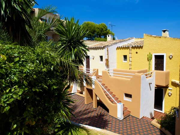 Färgglada lägenheter i Mallorca — Stockfoto