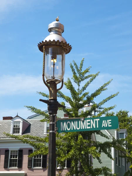 Señal de monumento Ave., boston —  Fotos de Stock