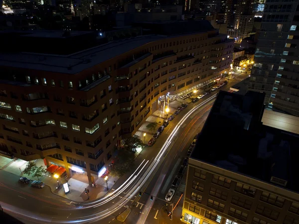 Boston Nacht Straßen — Stockfoto