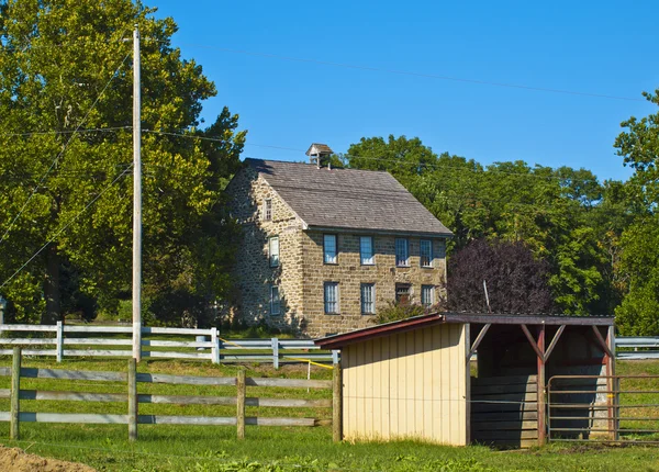 Amish hus, lancaster usa — Stockfoto