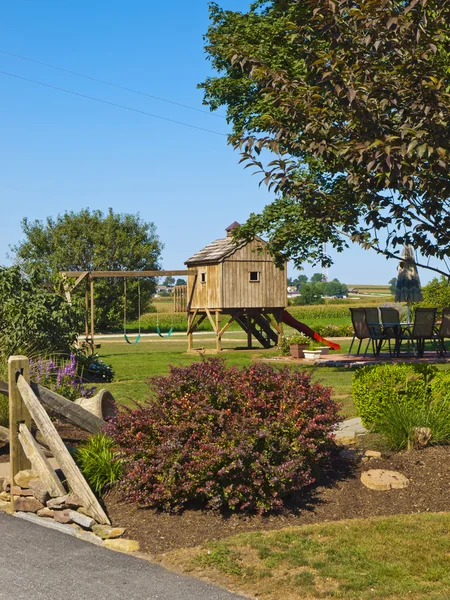 stock image Amish Farm Garden, Lancaster USA