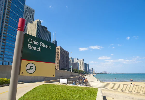 Spiaggia di Ohio street, chicago — Foto Stock