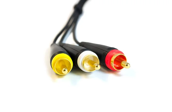 Stock image Audio visual cables