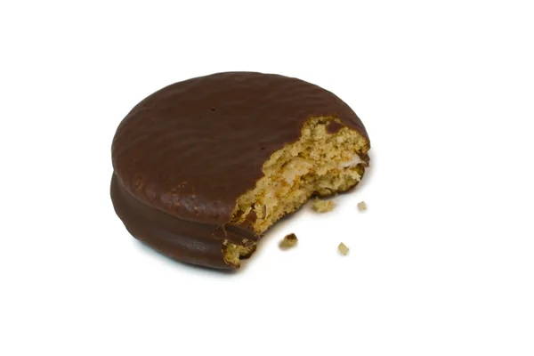 One chocolate fruitcake — Stock Photo, Image