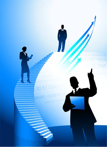 Business-Team-Hintergrund mit Unternehmensleiter — Stockvektor
