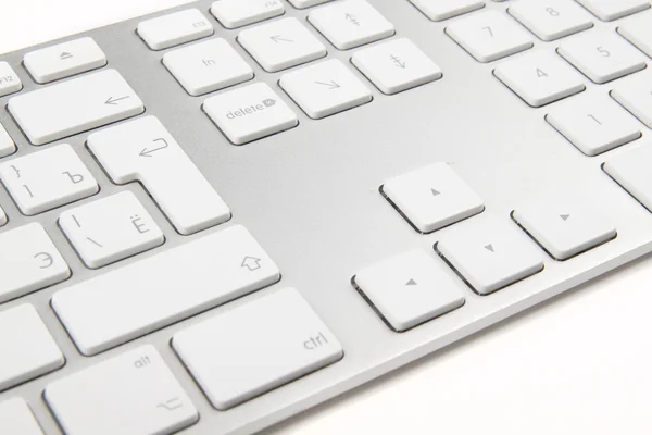 白で隔離されるキーボード — ストック写真
