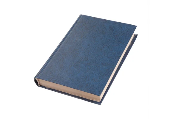 Kék könyv elszigetelt fehér — Stock Fotó