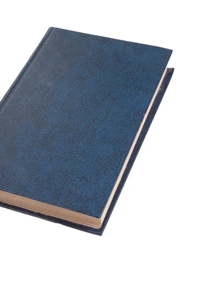 Libro blu isolato su bianco — Foto Stock