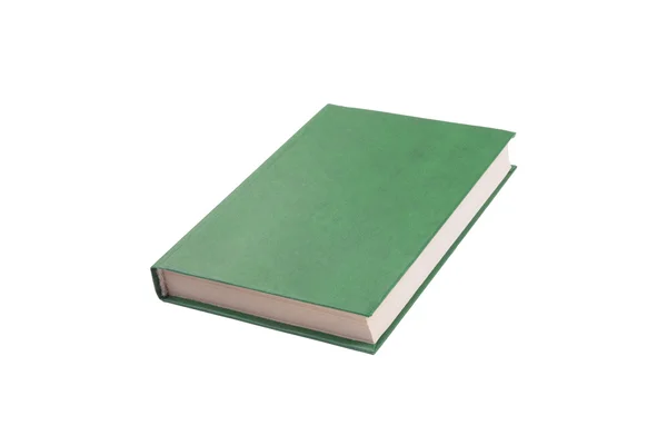 Libro verde isolato su bianco — Foto Stock