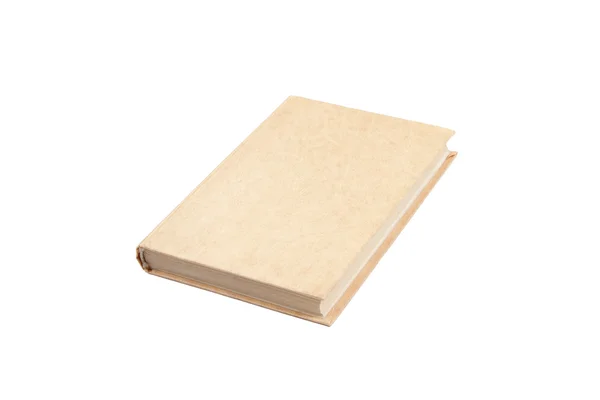 stock image Beige book isolated on white