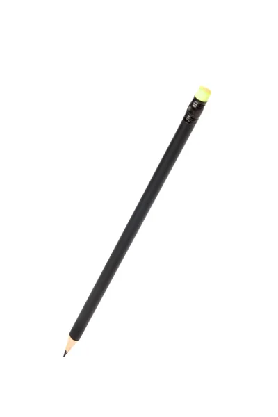 Черный карандаш изолирован на белом — стоковое фото