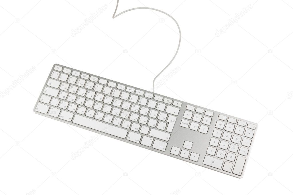 Keyboard isolated on white