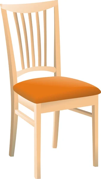 Stuhl mit Rückenlehne — Stockvektor