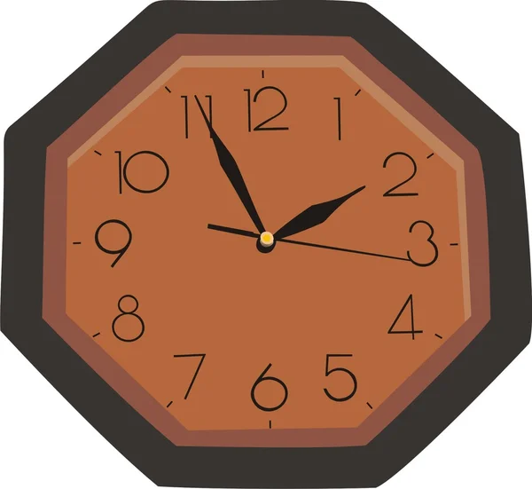 Úřední hodiny na zeď — Stockový vektor