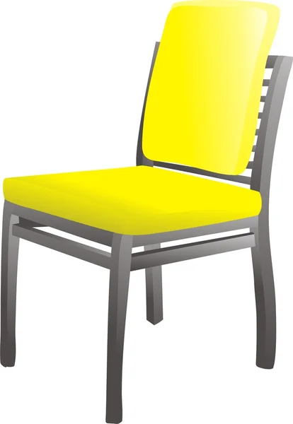 Chaise avec dossier — Image vectorielle